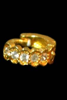 Designer Gold diamond nosering or nosepin