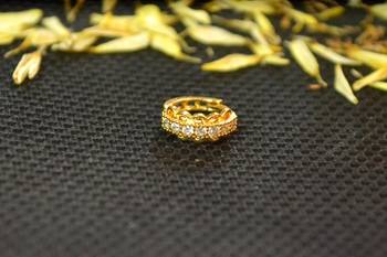 Designer Gold diamond nosering or nosepin 2