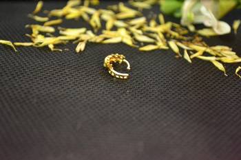 Designer Gold diamond nosering or nosepin 4