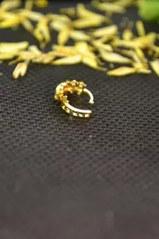Designer Gold diamond nosering or nosepin