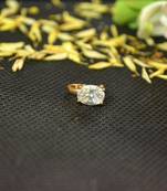 Designer Gold diamond Clipon nosering or Clip nosepin