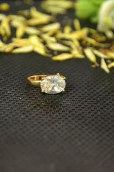 Designer Gold diamond Clipon nosering or Clip nosepin