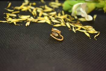 Designer Gold diamond Clipon nosering or Clip nosepin 3