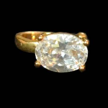 Designer Gold diamond Clipon nosering or Clip nosepin 1