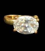 Designer Gold diamond Clipon nosering or Clip nosepin