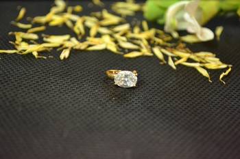 Designer Gold diamond Clipon nosering or Clip nosepin 2
