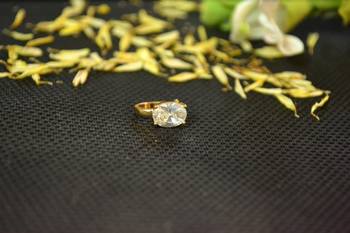 Designer Gold diamond Clipon nosering or Clip nosepin 3
