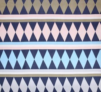 MNP Collection Multi Rectangle Printed Single Fitted bedsheet / 72 X 78 X 6 inch 4