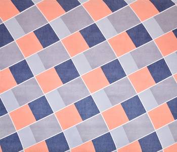 MNP Collection Multi Check Printed Single Fitted Bedsheet / 72 X 78 X 6 inch 4