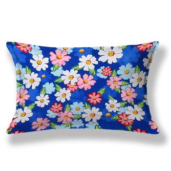 MNP Collection Single Fitted Bedsheet blue small floral  / 72 X 78 X 6 inch 2