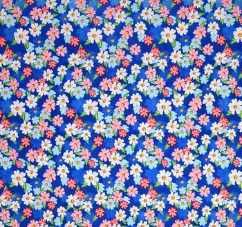 MNP Collection Single Fitted Bedsheet blue small floral  / 72 X 78 X 6 inch 4