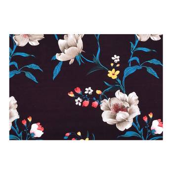 MNP Collection Fitted Single Bedsheet Brown Color with white Flowers 3