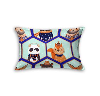 MNP Collection Fitted Single Bedsheet Multi Funny Cat Face Printed Bedsheet 4