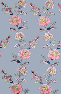 MNP Collection Fitted Single Bedsheet Grey Color with Printed Floral Bedsheet 5