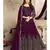 Magenta Zari Embroidered Anarkali Suit