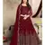 Red Zari Embroidered Anarkali Suit