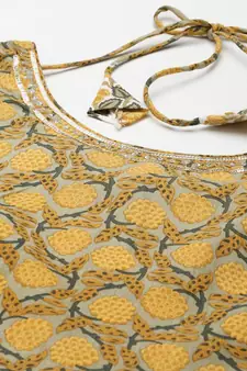 Mustard gotta patti cotton salwar