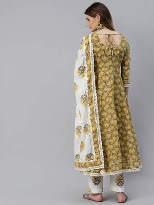 Mustard gotta patti cotton salwar 3