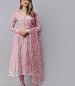 Pink gotta patti cotton salwar