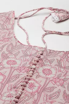 Pink gotta patti cotton salwar