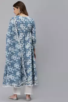Blue gotta patti cotton salwar