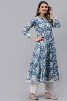 Blue gotta patti cotton salwar