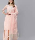 Pink gotta patti cotton salwar
