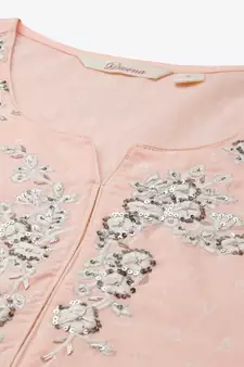 Pink gotta patti cotton salwar
