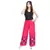 Pink Cotton Embroidered Palazzo
