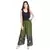 Green Cotton Embroidered Palazzo