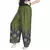 Green Cotton Embroidered Palazzo