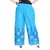 Turquoise Cotton Embroidered Palazzo