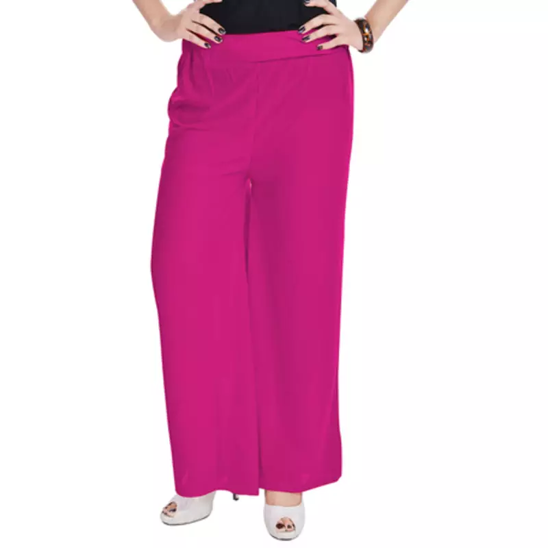 Pink Chiffon Solid Palazzo