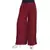 Maroon Chiffon Solid Palazzo