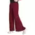 Maroon Chiffon Solid Palazzo