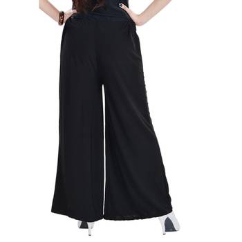 Black Chiffon Solid Palazzo 2