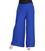 Blue Chiffon Solid Palazzo