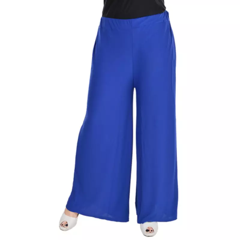 Blue Chiffon Solid Palazzo