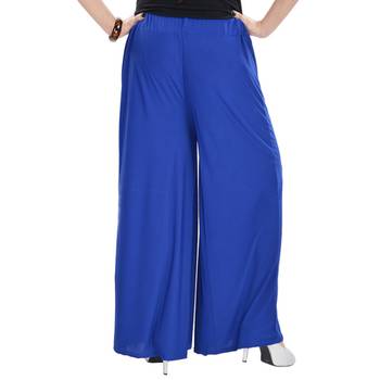 Blue Chiffon Solid Palazzo 2