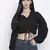 Bantalic Black elasticated women top