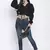 Bantalic Black elasticated women top