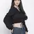 Bantalic Black elasticated women top