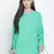 Denser solid green women top