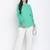 Denser solid green women top