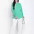 Denser solid green women top