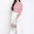 Dusty pink party hep women top