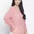 Dusty pink party hep women top