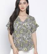 Glam of floral casual women top