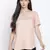 Porsh solid peach women casual top