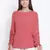 Rust red solid women top